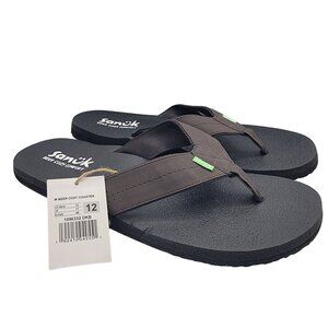 Sanuk Beer Cozy Coaster Mens 12 Comfort Flip Flop Sandals Beach Summer Casual
